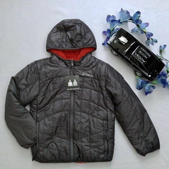 Eddie Bauer Other - Eddie Bauer New Reversible Puffer Jacket Boys S (7/8)